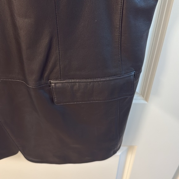 Kenneth Cole Leather Blazer - Picture 6 of 12
